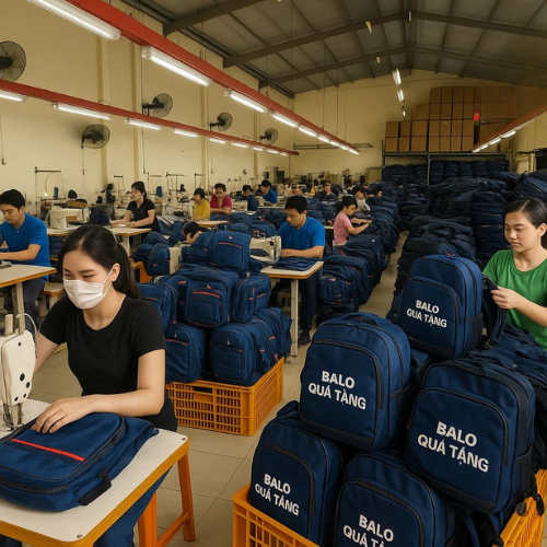 xưởng in balo quà tặng mita việt nam