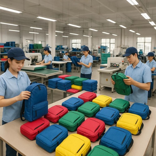xưởng may balo quang cao